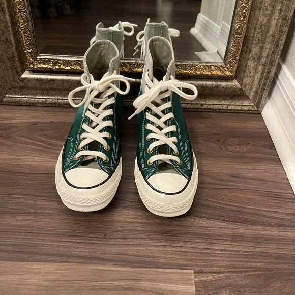 Converse Unisex Chuck 70 Colorblock Sneakers, Light Field Surplus, Green - Picture 2 of 8